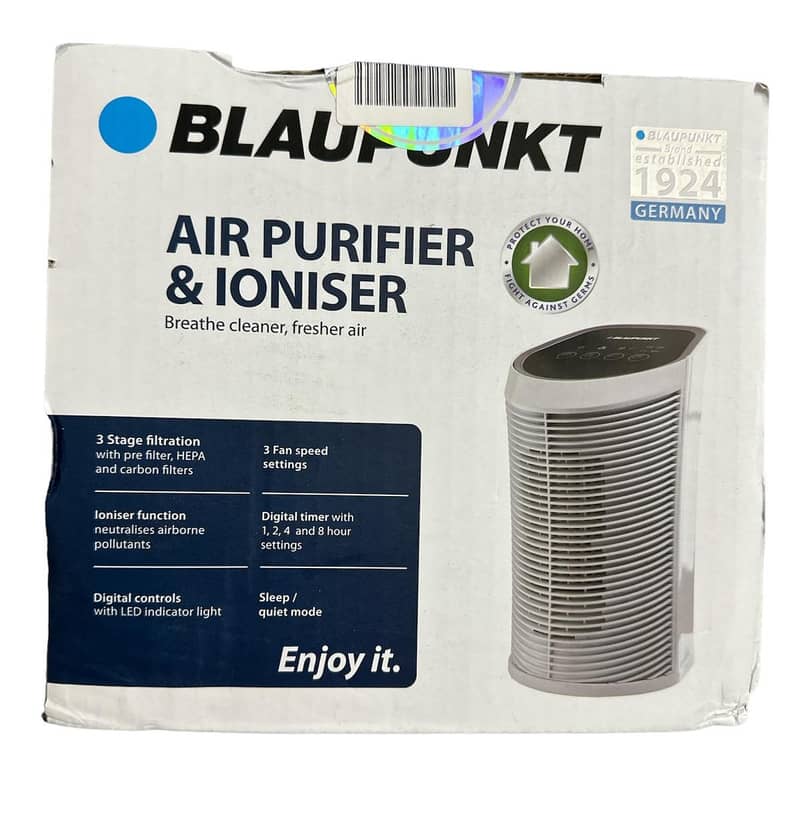 Air PuriFier &Ioniser 3 Stage Filtration Digital Timer Quite Mode 3