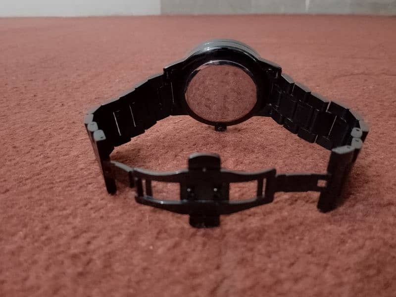 Black Rotating wheel watch for men 2