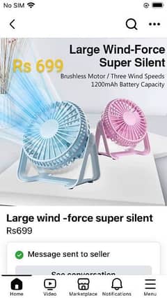 mini portable fan baby for used