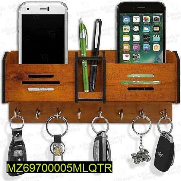 wall mount keys pen & mobile holder 0