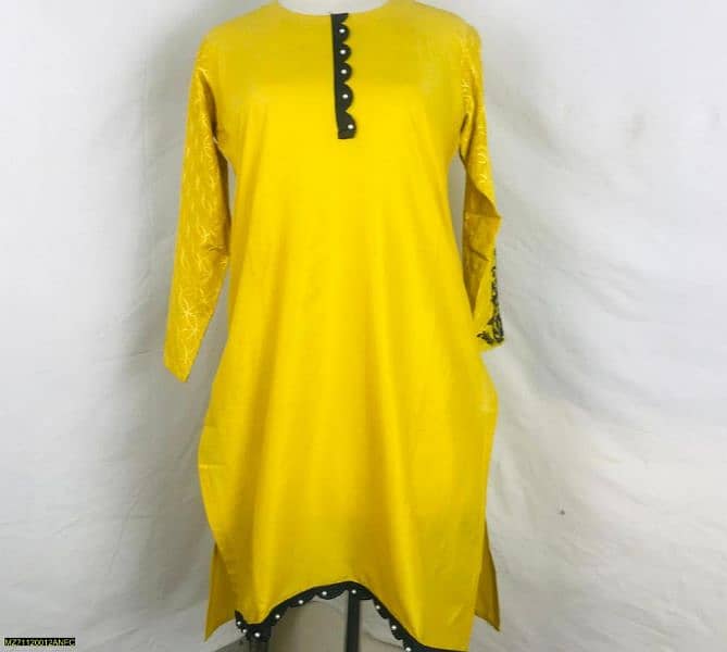 women's stitched Arabic lawn shirt 1