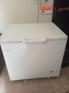 Single door Haier deep freezeer is available for sale. 0