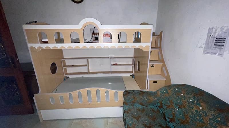 kids bed / bunker bed / bunk bed / wooden  bed/ furniture 0
