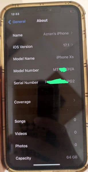 Iphone XS PTA Approved Battery 87% 1