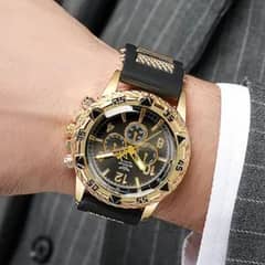 New Lexury Watch for Men with Golden Case Black Dial