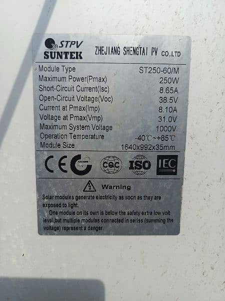 solar panel 250 watt mono 5