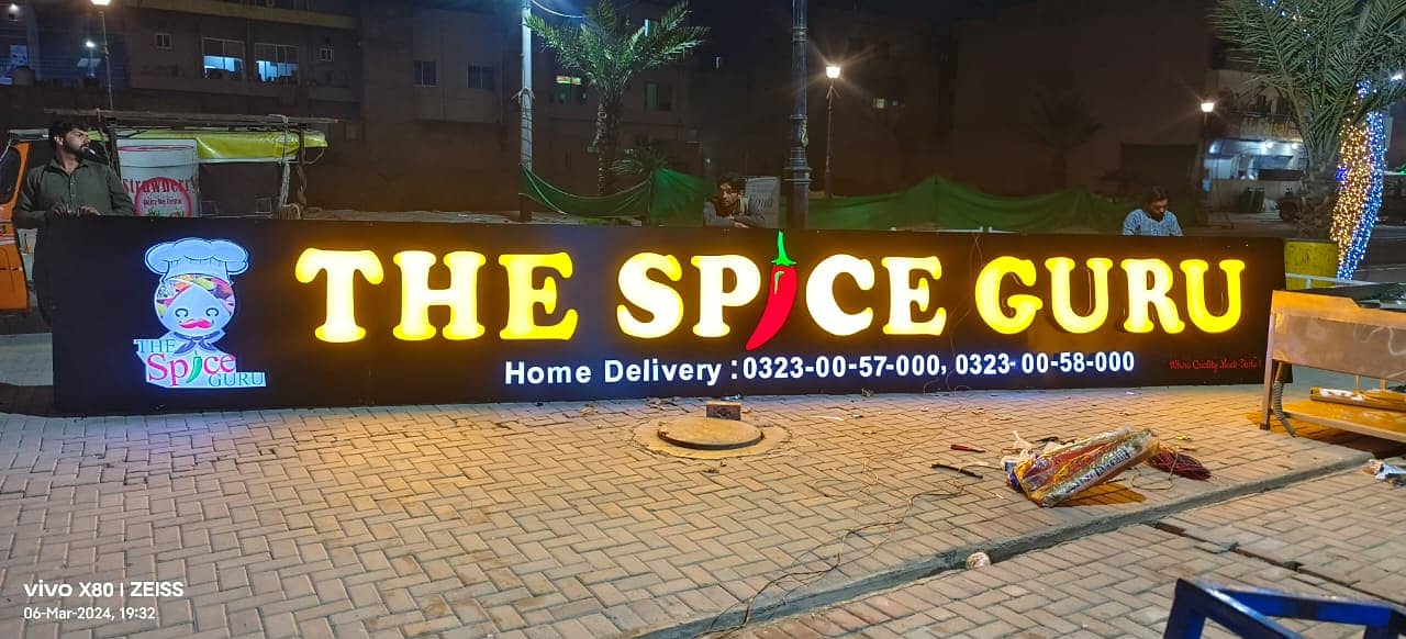 3D led Sign Boards, Acrylic Signs led board Neon Signs, backlit signs 3