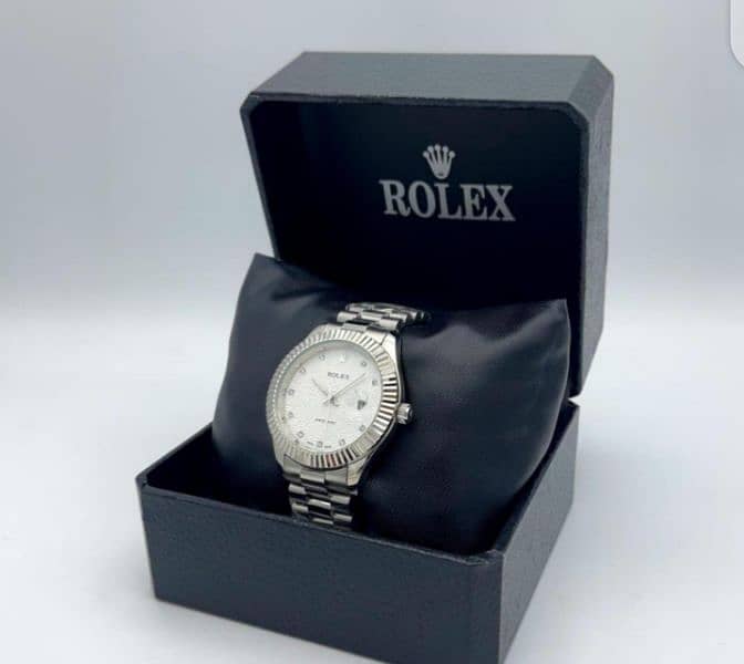 mens formal analogue watch rolex 1