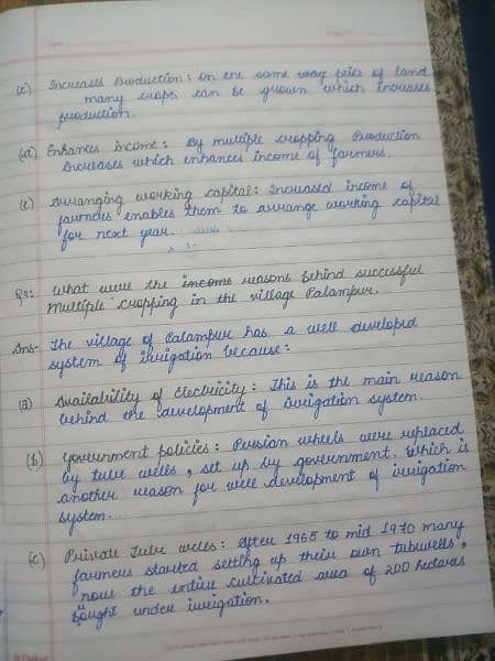 Handwriting Assessment work 13