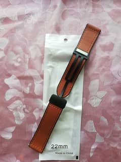 Leather silicone magnetic strap (22mm)