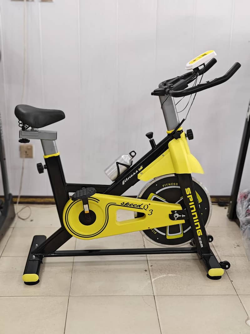 Exercise Spin bike, Recumbent Bike, Up Right Bike, treadmill, dumbbel 4