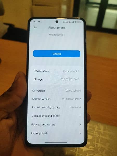 Redmi Not 13 8+8  GB Ram 256GB ROM 5