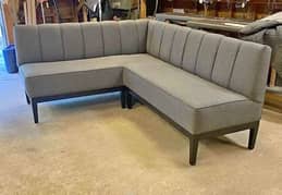 sofa L shape size 8x6 feet 7 years warranty all colors available