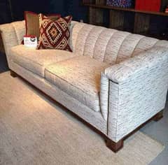 Sofa from exhibition 3 seater with 7 years warranty keekar structure