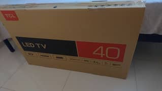 TCL 40inch with 4 months warranty box and accessories L40D3000