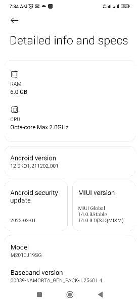 Redmi 9T 6/128 MAH6000 14