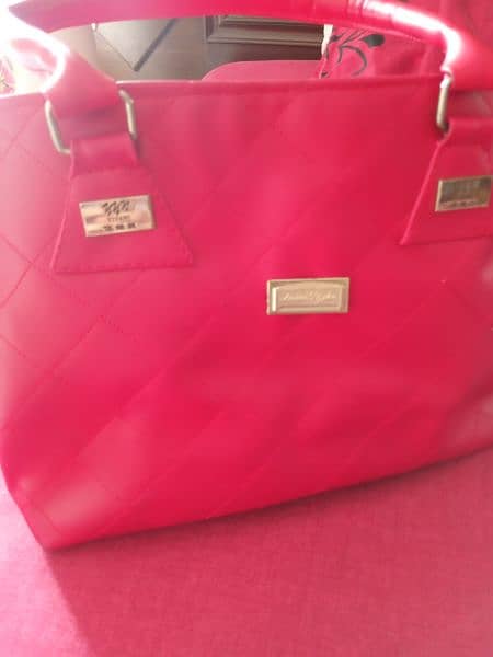 hand bag in red color 1