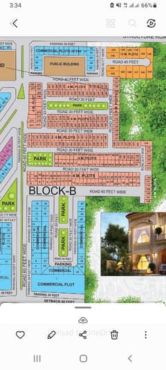 Back Main Boulevard Near Park Plot Is Available