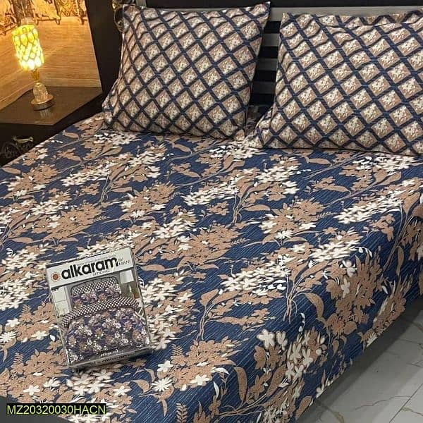 Crystal cotton double bedsheet 1