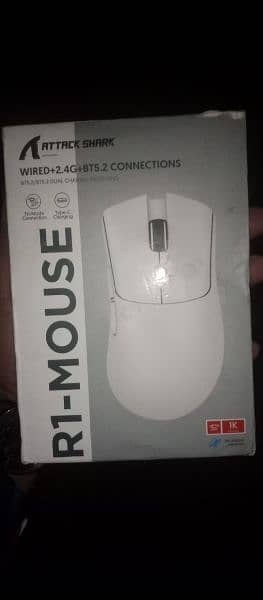 Attack Shark R1 wireless gaming mouse with dongle 2.4g , light weight 1
