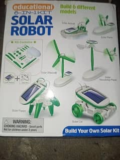 6 in 1 solar robot kit 0