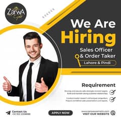 Zarwa Cosmetics Needs Sales Officers / Order Taker