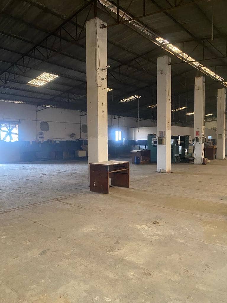 Factory for Sale with 15000 SQFT Covered area 15