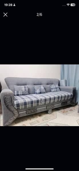 Slightly used just like new 7 Seater Sofa set with Supreme Fom wranty 1