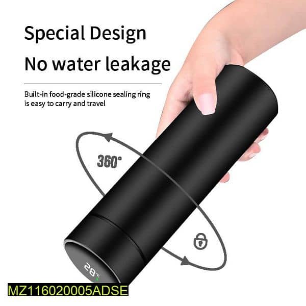 LED digital temperature water bottle 6