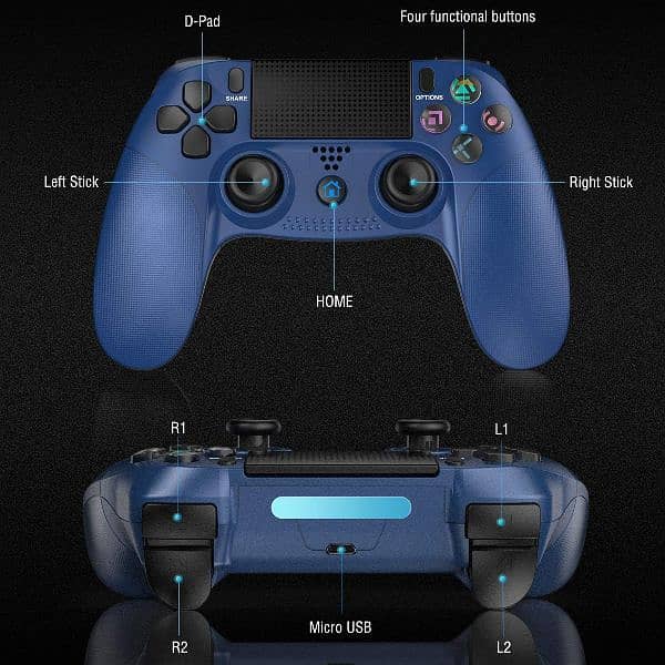 Wireless Controllers for PlayStation 4/Pro/Slim/PS3/Pc/Computer 0