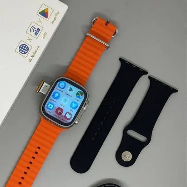 4G Network Smartwatch With Camera Super Amoled Android All Apps Work. 1