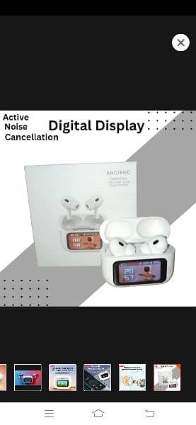 Airpods Pro with Digital Display - ANC and transparency High Quality 8