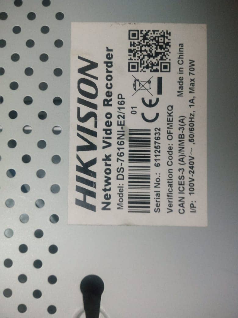 Hikvision NVR 16 chl 2