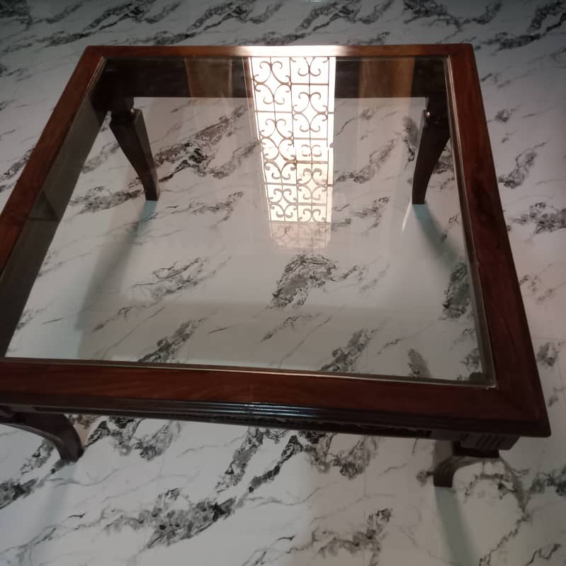 Wooden pure sheesham center table 0