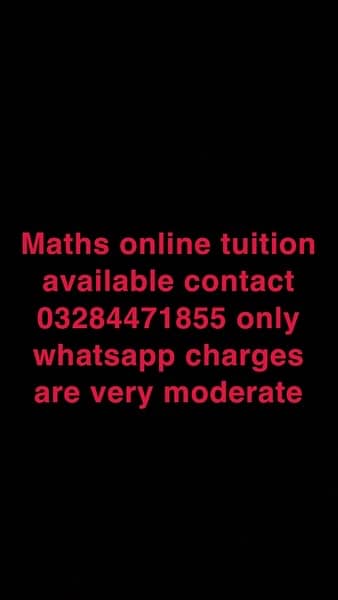 online tuitor for maths available 0