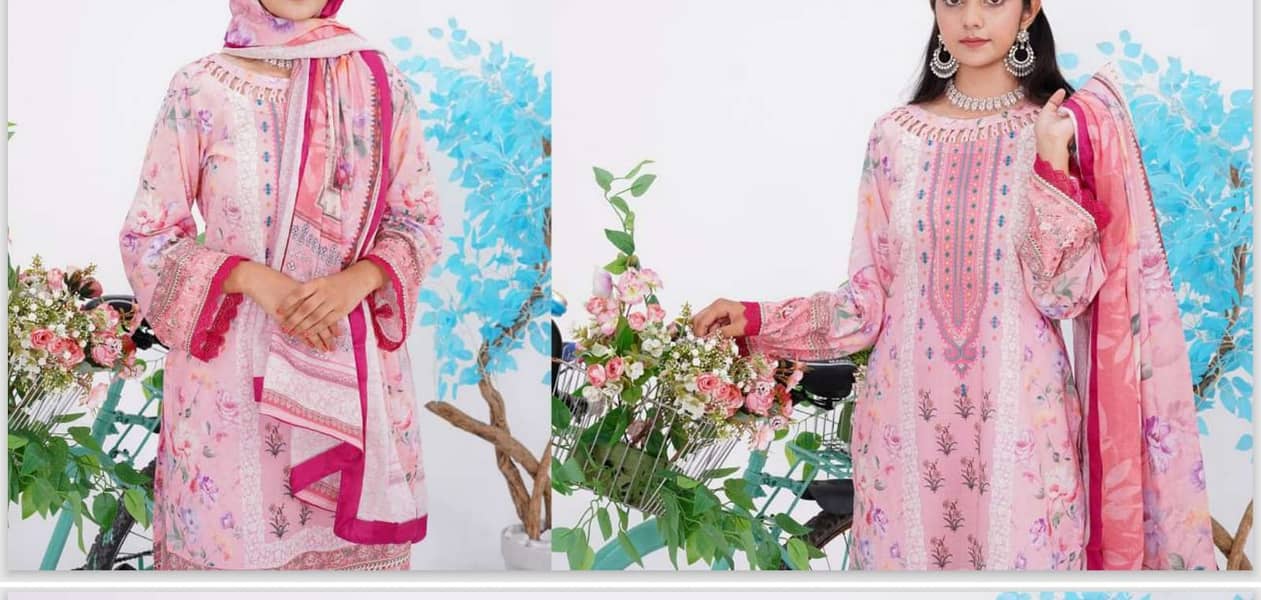 3-piece lawn suit / Summer collection 16