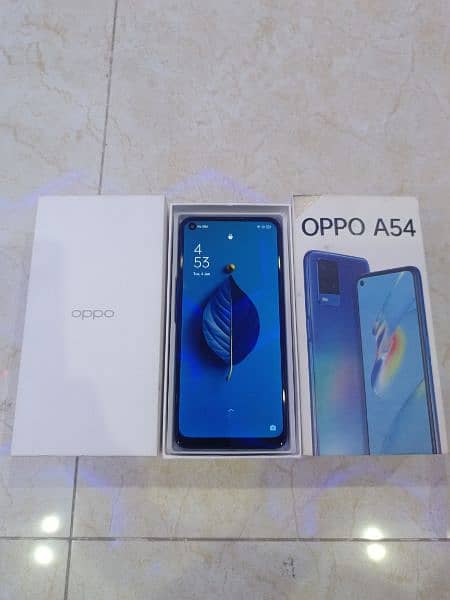 Oppo A54 128/4 GB Ram with box 13