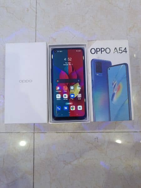 Oppo A54 128/4 GB Ram with box 14