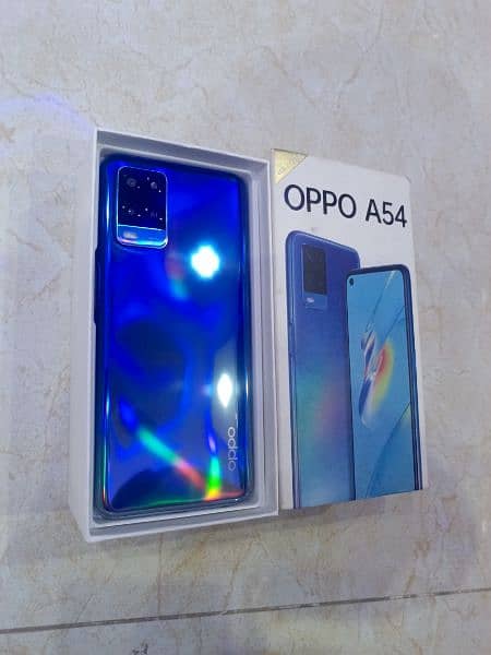 Oppo A54 128/4 GB Ram with box 19