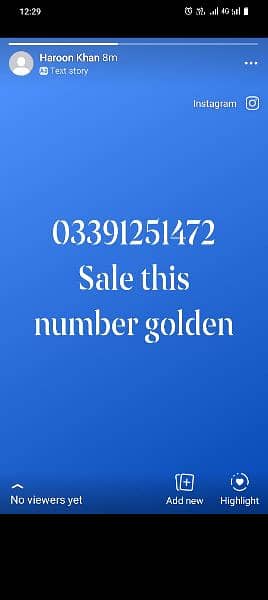 Golden Number for sale 0