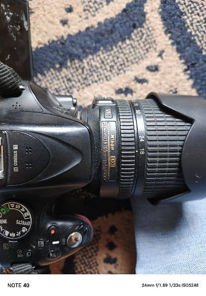 NIKON D5200 WITH 2 LENS AND STAND 2