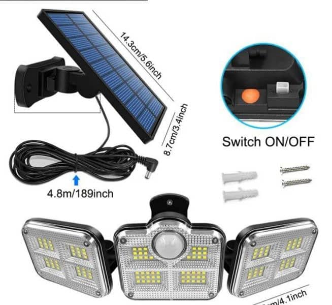 3 sided solar lamp 1