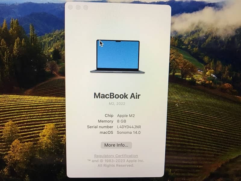 Apple Macbook Air M2  2022 argent for sale 5
