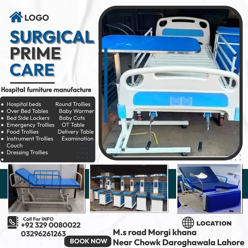 Patient bed,​Delivery Table,​Baby Cot,Hospital beds​,Examination Couch 0