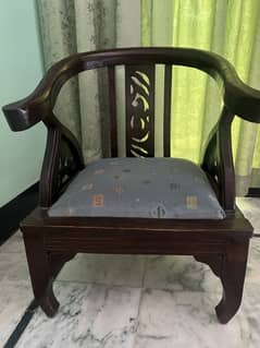 Original wood chairs (pair) 0