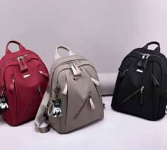 Nylon backpack for girls