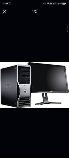 Dell Core 2 Duo With LED 22" Completely setup