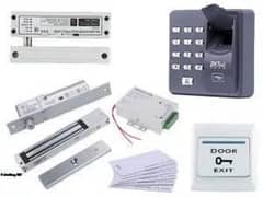 fingerprint electric magnetic glass door lock access control system