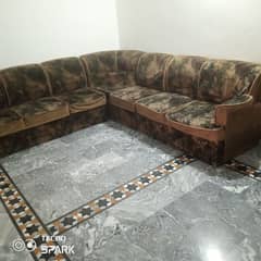 7 seater sofa with corner sofa and table