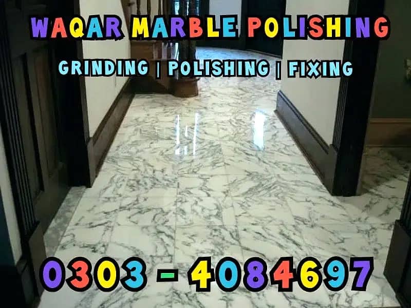 Marble tiles & Floor Polishing Service / Wood Work / Home / Building 1